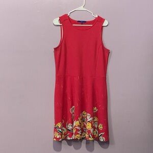 Apt. 9 Red Floral Midi Dress